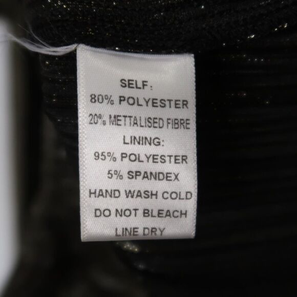 If By Sea Romper Size Large Black Gold Metallic‎ Rave Disco Nightclub Going Out - Picture 4 of 7